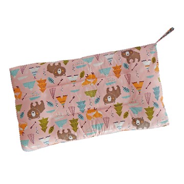 兒童100%精梳棉可水洗抗菌枕  印地安粉  1入