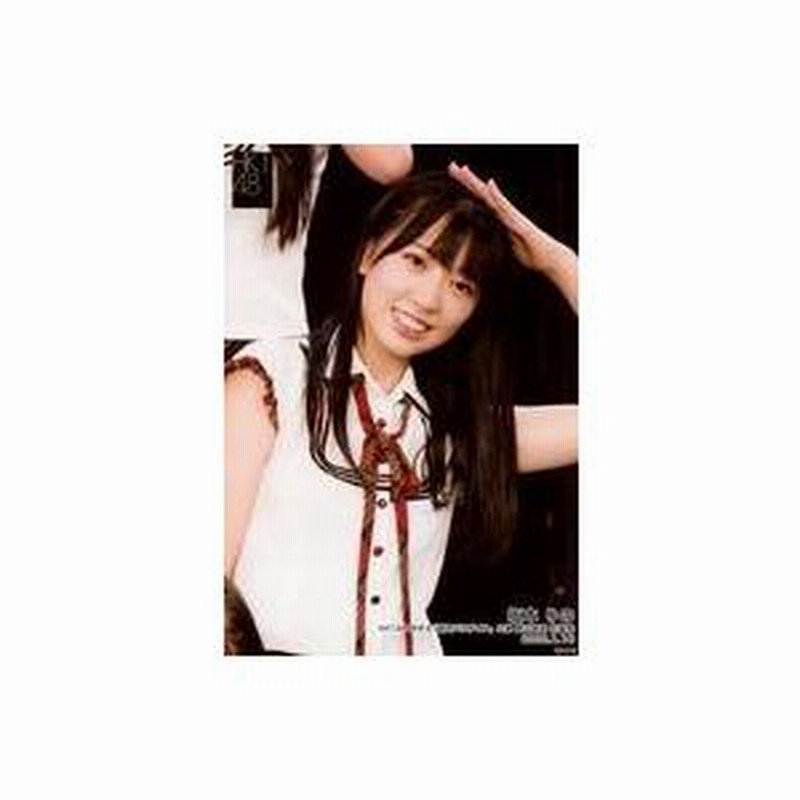 中古生写真(AKB48・SKE48) 坂本りの/ライブフォト・上半身・衣装白・赤  
