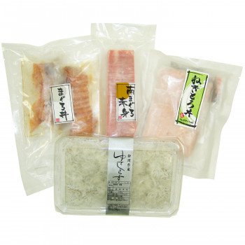 メーカ直送品・代引き不可　石原水産 まぐろ三昧としらす詰合せ 南まぐろ、丼物としらすを詰合せました 10132　割引不可