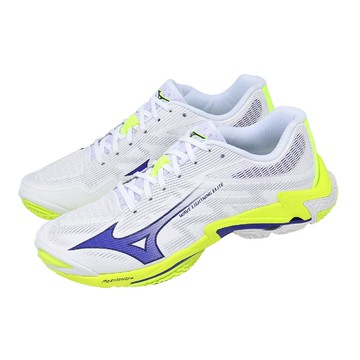 排球鞋 Wave Lightning Elite 男鞋 白 藍 緩震 穩定 V1GA2600-39