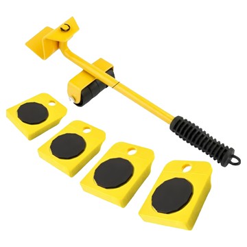 家具移動器/搬運器5件組  1組  撬杆36cm + 滑輪10 x 7.5cm