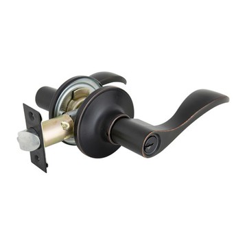 加安牌 水平房門鎖 自動解閂古紅銅TLYEX707