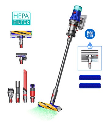 【送四豪禮】Dyson V12 Detect Slim™ Fluffy 輕量無線吸塵器 (旗艦洗地雙頭組)