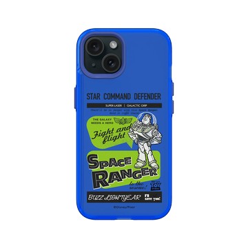 iPhone 15 Clear 激光藍 - 迪士尼-玩具總動員 Toy Story - 巴斯光年-美式風格