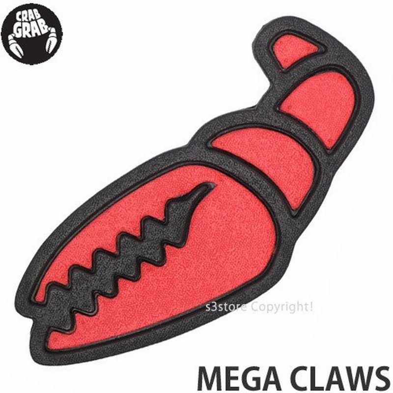 クラブ グラブ メガ クロウズ CRAB GRAB MEGA CLAWS スノーボード SNOWBOARD デッキ パッド 軽量 強力グリップ 滑り止め  ワンフット Color:BLACK/RED 通販 LINEポイント最大1.0%GET | LINEショッピング