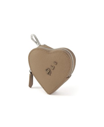 【PORTER INTERNATIONAL】ACCESSORY 造型MINI POUCH(真皮心形) 14031-541(棕褐色/黑色/灰色)