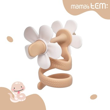 固齒器【小龍捲花-贈輕量泡泡盒】-韓國MAMA's TEM固齒器