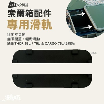 L&S 索爾箱配件 專用滑軌 滑軌 thor thor收納箱 thor配件 收納箱 裝備箱 露營 逐露天下