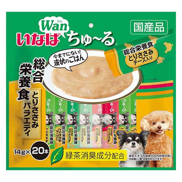 いなばペットフードいなば ちゅーる 総合栄養食 とりささみバラエティ 国産 14g×20本 ちゅ～る チュール ドッグフード 犬 おやつ 通販  LINEポイント最大0.5%GET | LINEショッピング