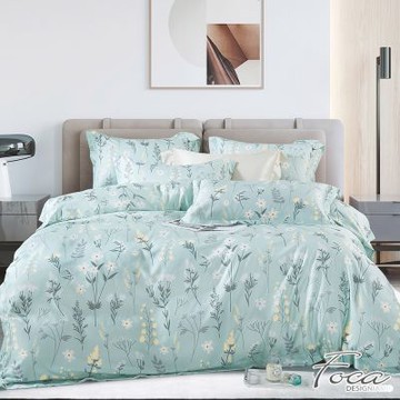 FOCA春芬花香 加大-3M專利吸濕排汗天絲四件式兩用被床包組