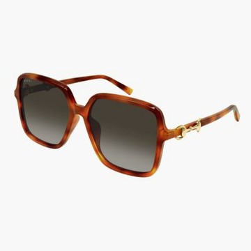 【GUCCI 古馳】方形膠框抗UV太陽眼鏡(GG2219SA-002)