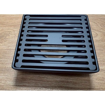 〔10cm*10cm] #304不銹鋼竹排紋落水頭 排水孔蓋 地板落水頭 地漏 防蟲防臭設計  蟲蟲臭味上不來