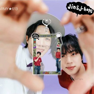 偶像周邊✨粉絲必收 BTS十二週年Jin Jhope插卡相框卡套掛件小卡收納保護學生證件套 情侶禮物 交換禮物