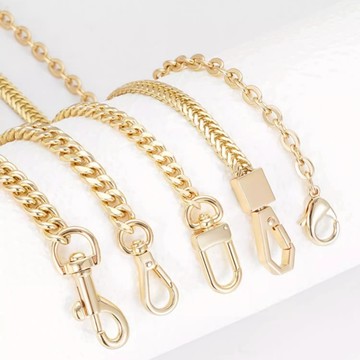 現貨 LV高檔鏈條配件 金屬高檔扁包鏈 單肩斜跨金屬鏈條 包包鏈條 高檔鐵質包包鏈條 包帶 肩帶配件 包包鏈子 替換包鏈