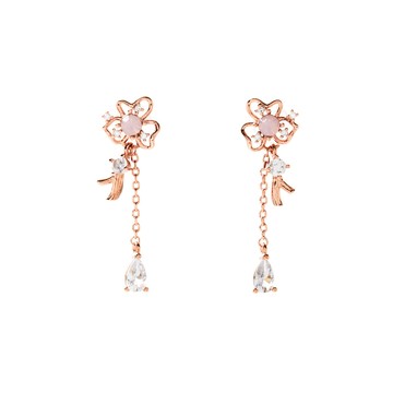 [韓國] [銀針] 璀璨銀花耳環 / 2色 / Brilliant Silver Flower Earring