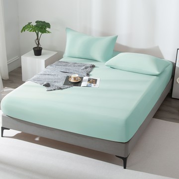 Betrise 貝翠絲 水漾冰肌系列 涼感床包 + 枕套 2個  Queen Size  森野綠