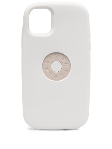 Bimba y Lola - Chimo logo iPhone 11 case - women - Silicone/Zinc - One Size - Grey