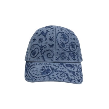 HERMES 愛馬仕 藍色 棉 帽子 58 【二手名牌BRAND OFF】