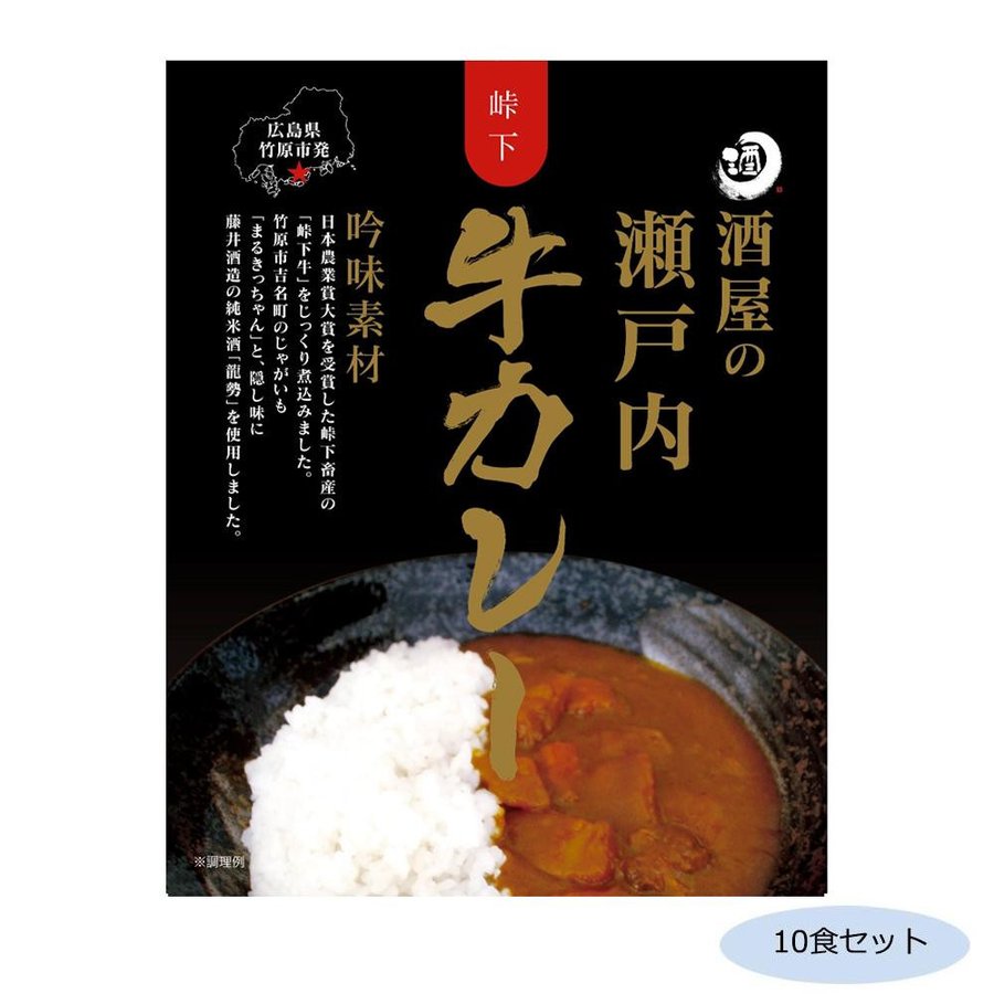 ご当地カレー 広島 酒屋の瀬戸内牛カレー 10食セット （送料無料） 直送