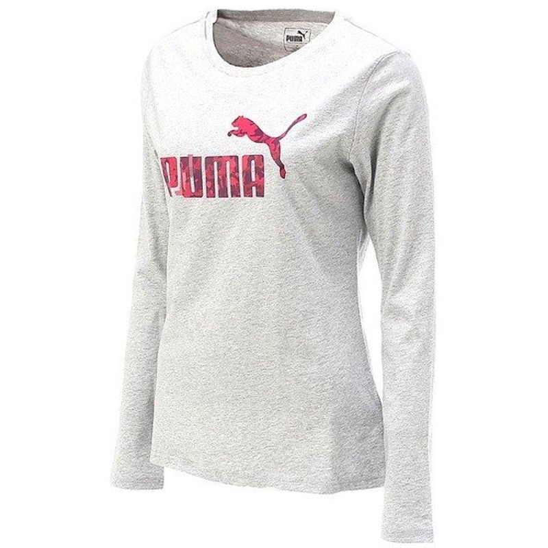 セール Puma プーマ レディーススポーツウェア 長袖tシャツ No 1ロゴ Ls Tシャツ レディース ライト グレー ヘザー 通販 Lineポイント最大0 5 Get Lineショッピング