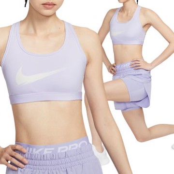 Nike As Swsh Med Spt Bra 女款 紫色 速乾 中強度支撐 襯墊 運動 內衣 IO0255-547