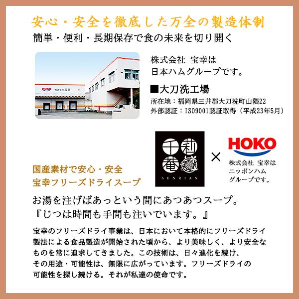 フリーズドライ スープ ギフト セット 千莉菴×HOKO 30 お歳暮 御歳暮 お年賀 内祝い お返し お礼の品 香典返し 法事 お供え物 お供え 優良配送