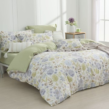 (雙人/加大) / 60支抗菌天絲™兩用被床包組 / 花楹月趣 / 網路限定 / HOYACASA