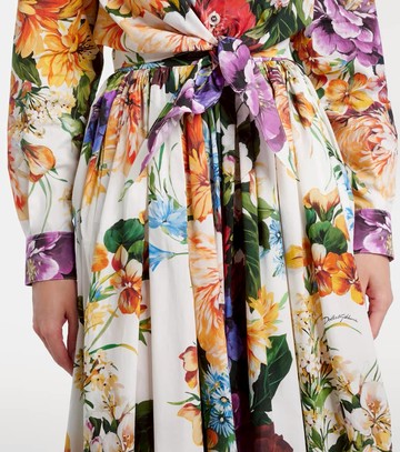 Dolce & Gabbana Cropped floral cotton shirt