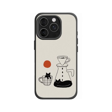 iPhone 16 Pro SolidX 黑 - ilovedoodle (Lim Heng Swee) - Coffee Cat: 慢滴醇香