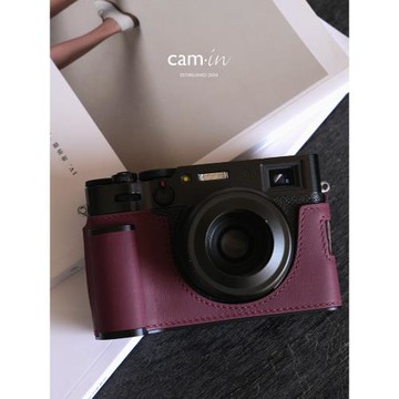 cam-in富士X100VI相機皮套X100V半套保護套復古相機包配件底座