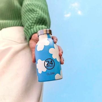 24Bottles 不鏽鋼雙層保溫瓶 330ml 花色款 /多色可選 花雨漫舞