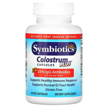 Symbiotics, 牛初乳 Plus，60 粒素食膠囊