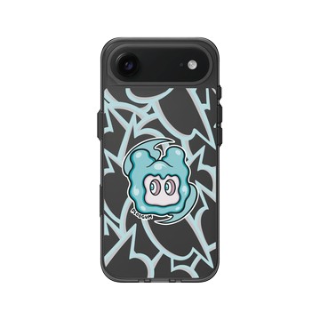 iPhone Air Clear (相機按鈕) 酷墨灰 - Contemporary Tokyo - PLOOGUM Bubbles