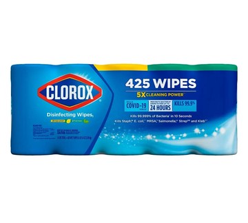 [COSCO代購6] C2189436  CLOROX 萬用清潔擦拭濕巾 85抽X5入
