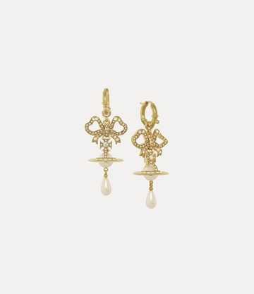 Vivienne Westwood Rigoberta Pearl Earrings Gold-aurore-boreale-crystal-creamrose-pearl Gold-aurore-boreale-crystal-creamrose-pearl Women