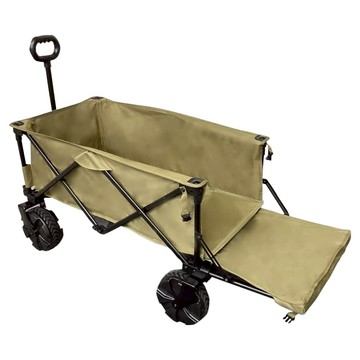 HUGEL 露營多功能摺疊手拉推車 ODW-980  軍綠色  1個