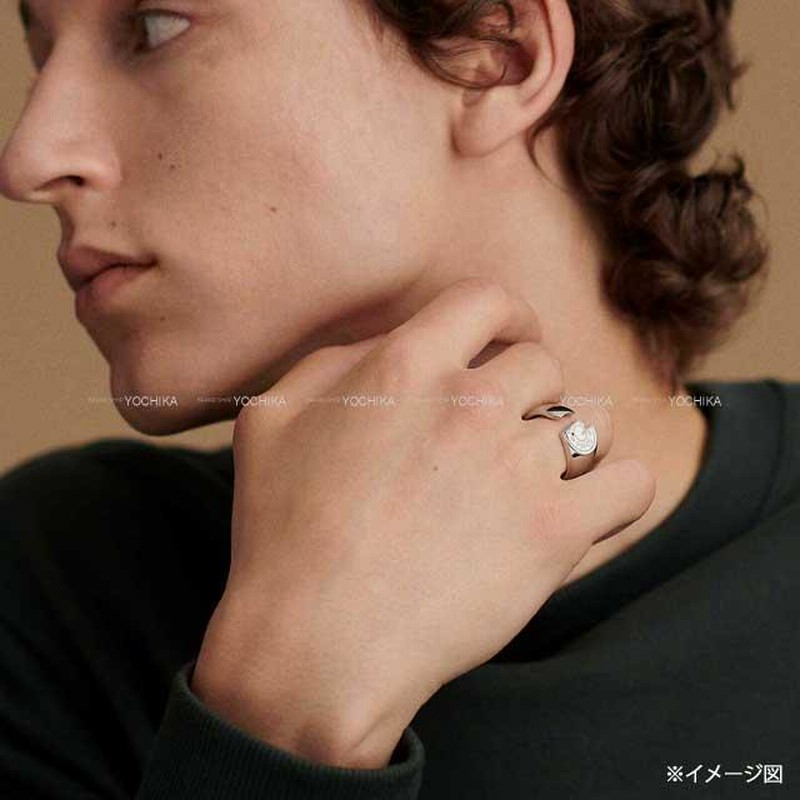 HERMES エルメス クルードセル カルーゼル(カルーセル) #60 クレ ラッカーメタル/ステンレススティール シルバー金具 リング・指輪 新品  | LINEブランドカタログ