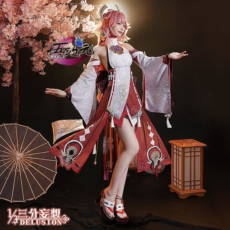 特別プライス 五次元 基萌 原神 コスプレ 八重神子 やえみこ 衣装