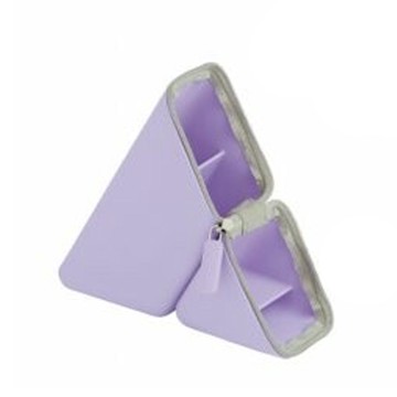 日本文具 SONIC - 文青風便攜式矽膠筆筒/鉛筆盒-紫羅蘭