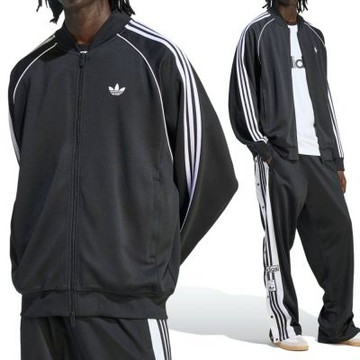 Adidas Sst Tt 男款 黑色 三條紋 拉鍊 夾克 運動 休閒 外套 KE0806