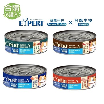 贈❣️5%點數【艾思柏】福壽生技x台塩生技 主食貓罐 80gx6罐(四種口味)