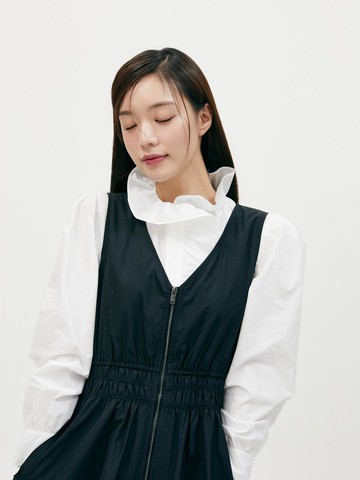 Ruffle Embroidered Cotton Blouse (PR2WB367)