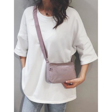 質感輕便小包包2025夏季新款女通勤斜挎包尼龍帆布休閑單肩小方包