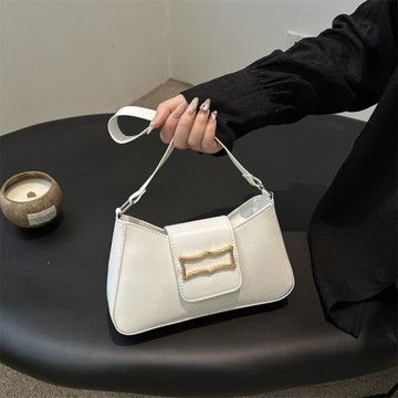 流行包包女包2024夏季新款潮時尚百搭單肩腋下包休閑簡約法棍包