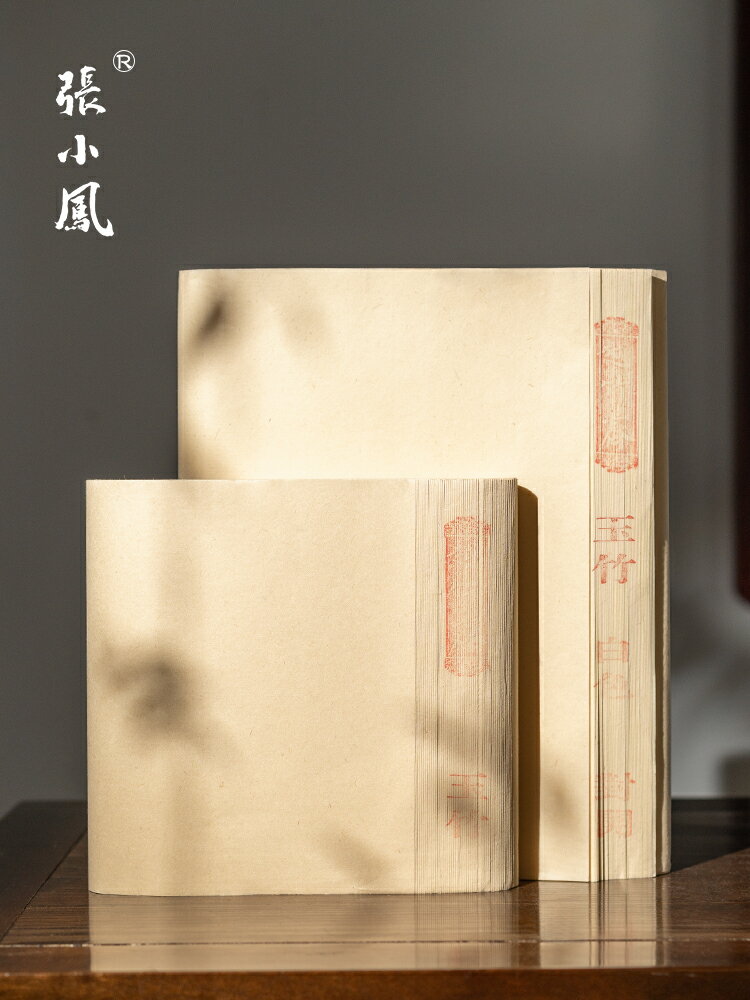 手工富陽竹紙專業書法作品紙竹纖維半生半熟毛邊紙書法國畫專業級成人