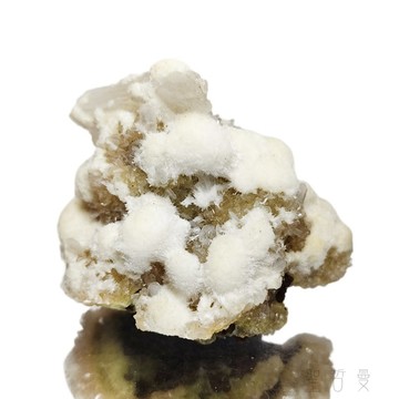 ❄️ 新發現｜纖水矽鈣石 × 輝沸石 共生原礦 OS0612-11號❄️ Okenite with Stillbite