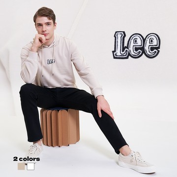Lee 男款 小LOGO 帽T | Modern