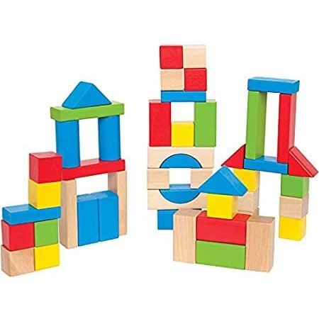 新品Maple Wood Kids Building Blocks by Hape Stacking Wooden Block