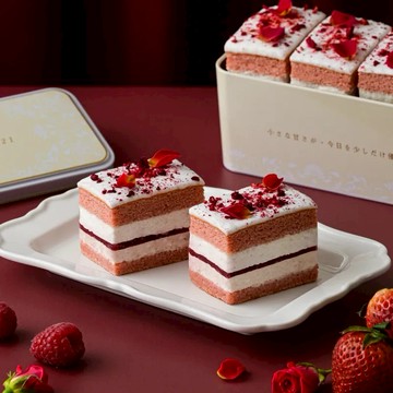 【ELLESHOP】ミニ・耘菓-初雪莓菓・金映芒菓 ｜日法鐵盒蛋糕 🎁  新年禮物、春節禮盒、春節送禮、生日禮物、生日蛋糕