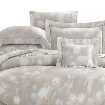 艾拉寢飾 100%天絲 加大薄床包兩用被  床包182 x 188cm + 兩用被套182 x 212cm + 枕套2個45 x 75cm  妮蔻兒 灰色  被套 + 床墊套 + 枕套組